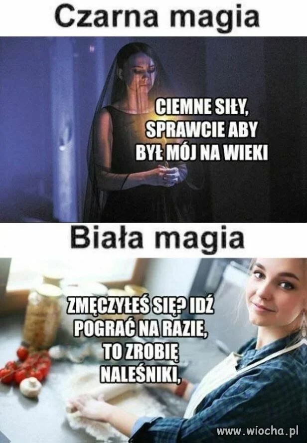 Czarna magia vs biała magia