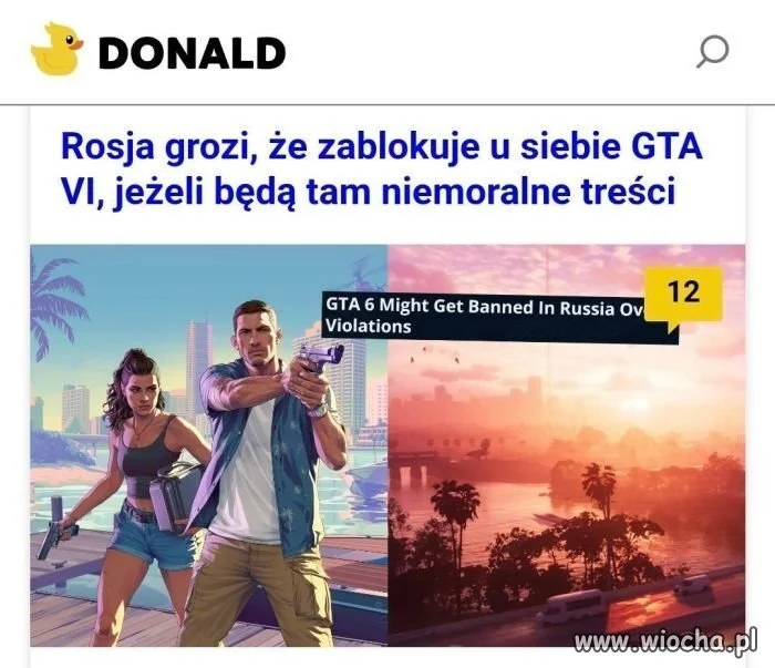 Rosja dba o niemoralne treści