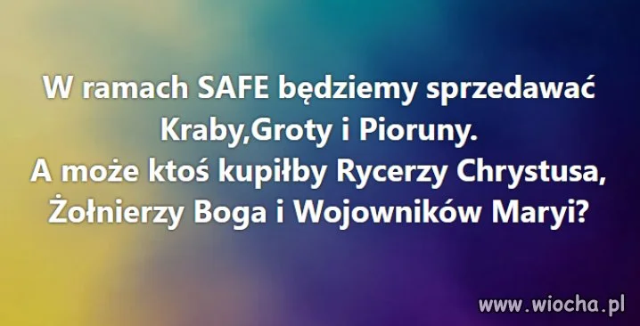 Jest ktoś chętny na taki oręż? 