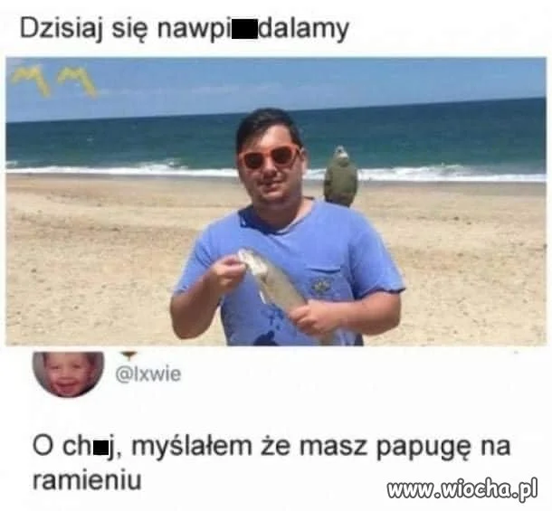 Myślałem, że masz papugę na ramieniu