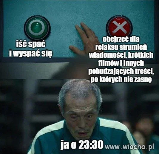 A potem zdziwienie, że nie mogę spać