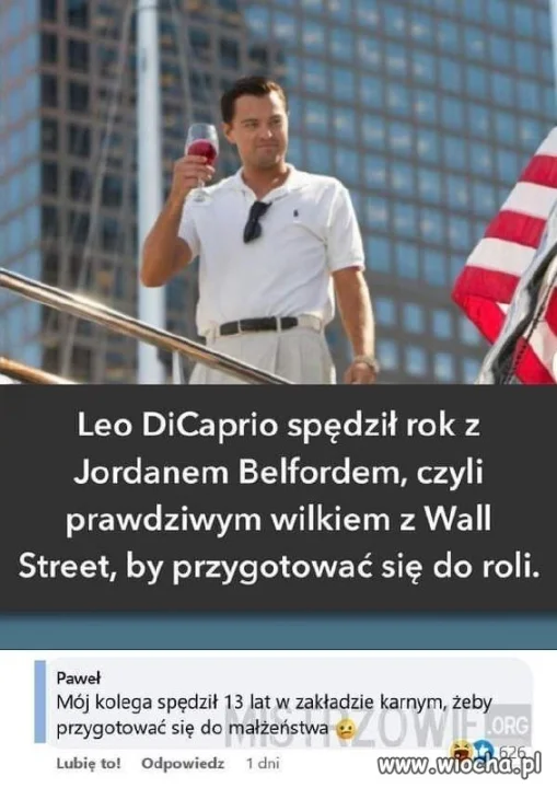 Leo DiCaprio spędził rok z Belfordem żeby przygotować się do roli