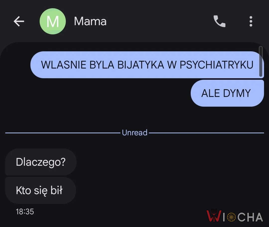 Typowe wiadomości od mamy