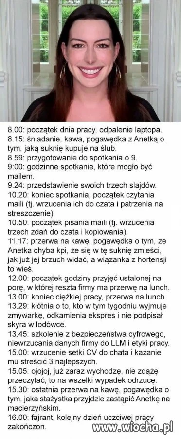 Zazdroszczę takiej pracy