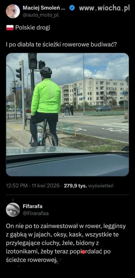 Za takie coś to rower zabrać, mandat wlepić 