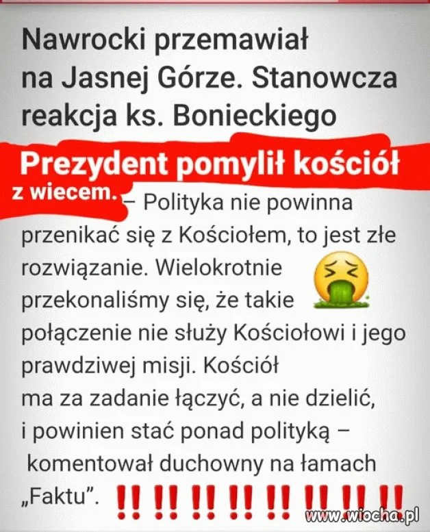 Znowu darł ryja