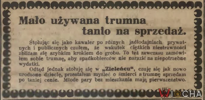 Mało używana trumna