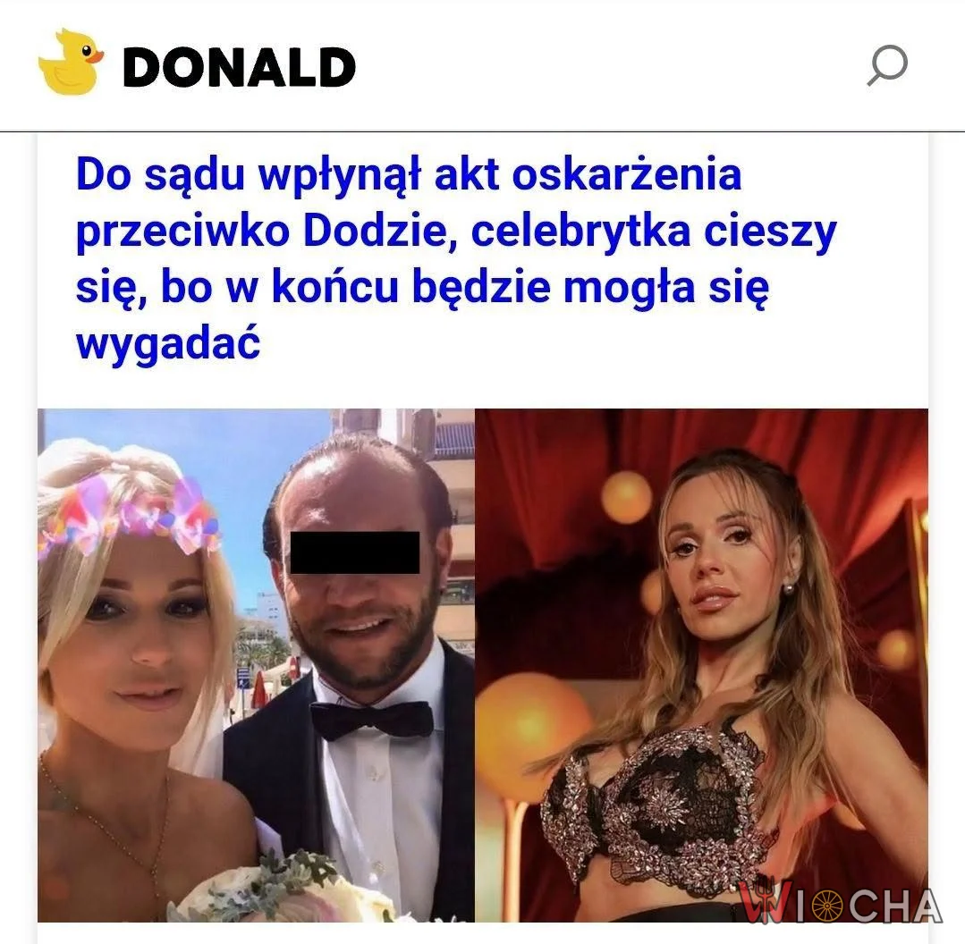 Doda mogła się wygadać w sądzie