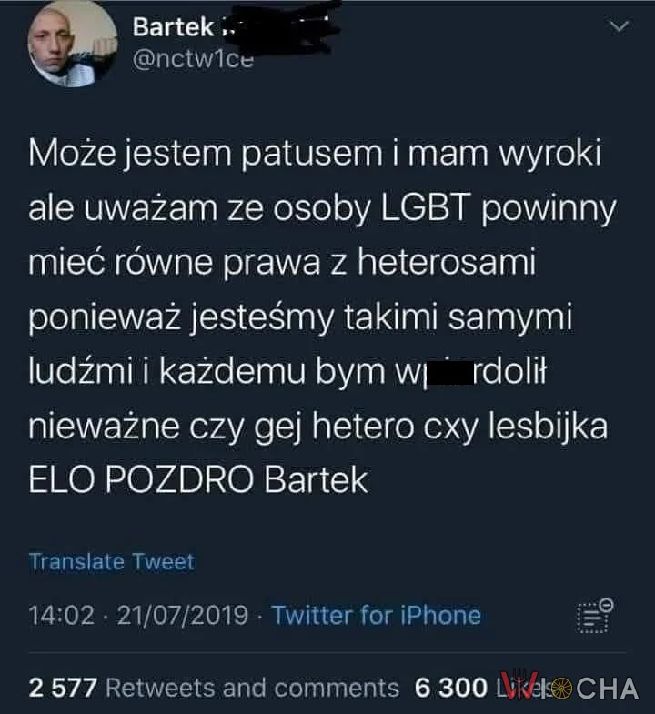 Bartek jest za równymi prawami