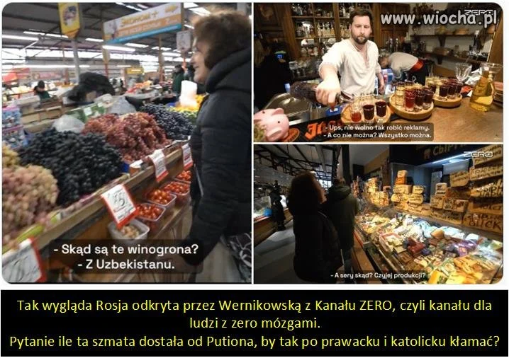 Prawaccy zdrajcy kanału zero wniebowzięci Rosją.