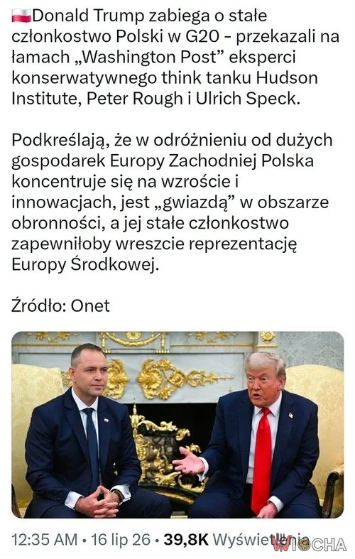 Polska członkiem G20?