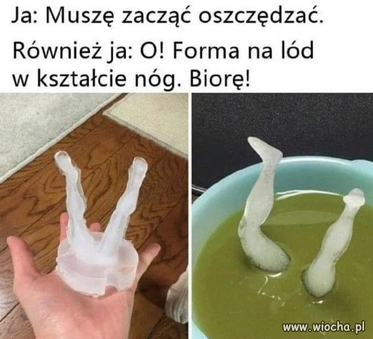 Forma na lód, nogi i inne absurdy