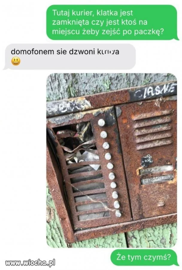 Czasami kurier ma pod górkę 
