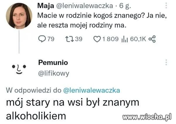 Macie w rodzinie kogoś znanego?