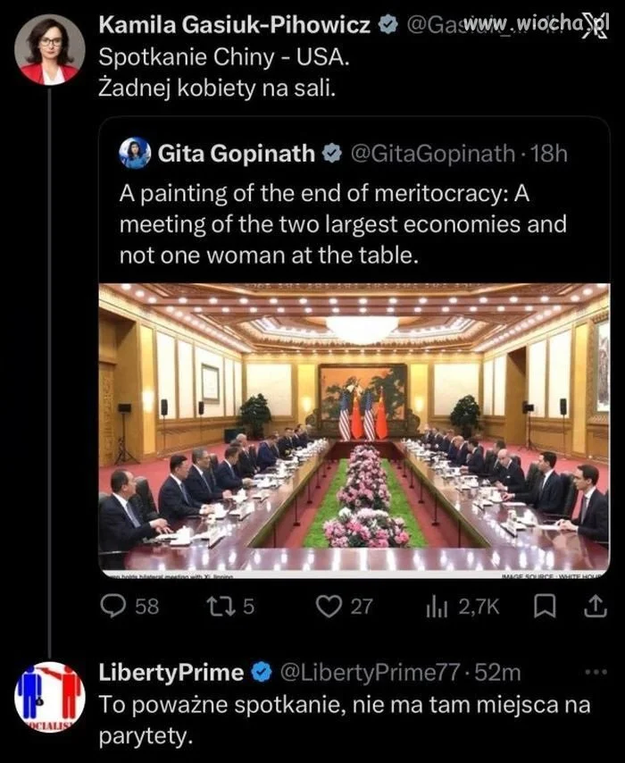 A na przykładzie naszej polityki 