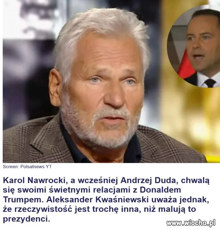 Padło kilka mocnych słów o relacjach prezydenta z Trumpem. „Poklepanie się”
