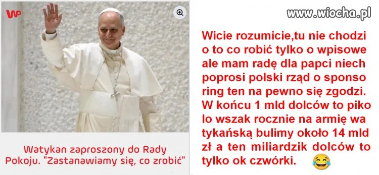 Papcio ma dylemat