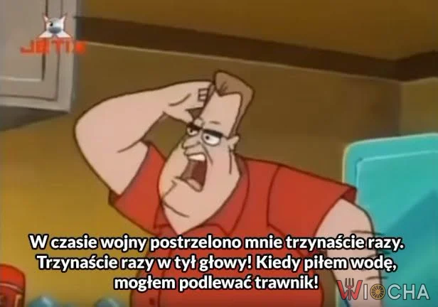 13 razy w tył głowy!