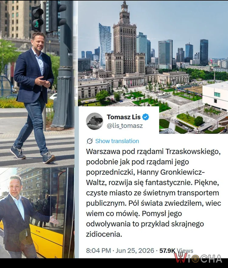 Chcecie zobaczyć piękne miasto, to przyjedźcie do Warszawy.