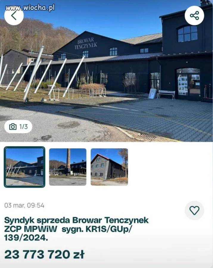 Syndyk wystawił na OLX browar, którego właścicielem był Janusz Palikot
