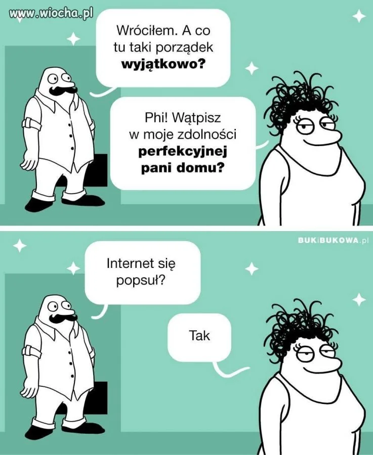 Porządek podejrzany jak cisza w domu