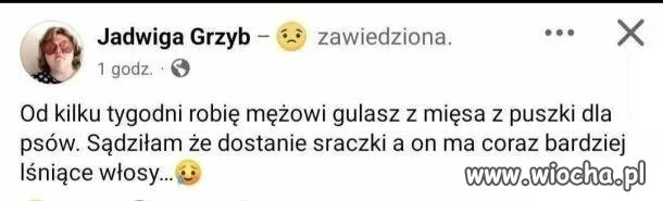 Czemu zawiedziona?