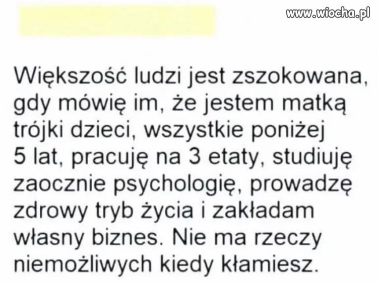 Nie ma rzeczy niemożliwych