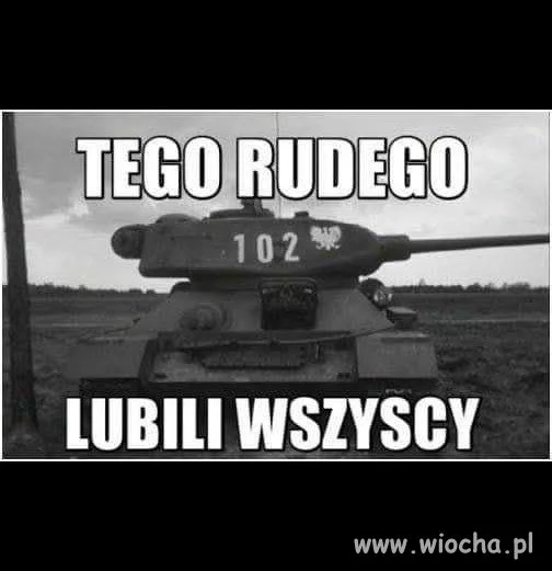 Rudy czołg i jego legion fanów