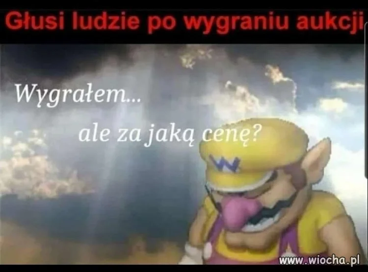 Przepraszam, bo ja wygrałem