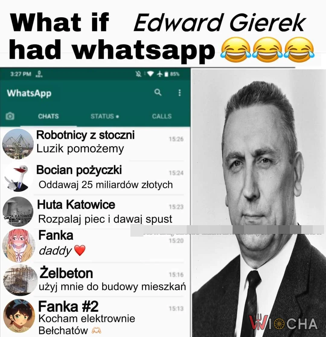 Gierek na WhatsAppie