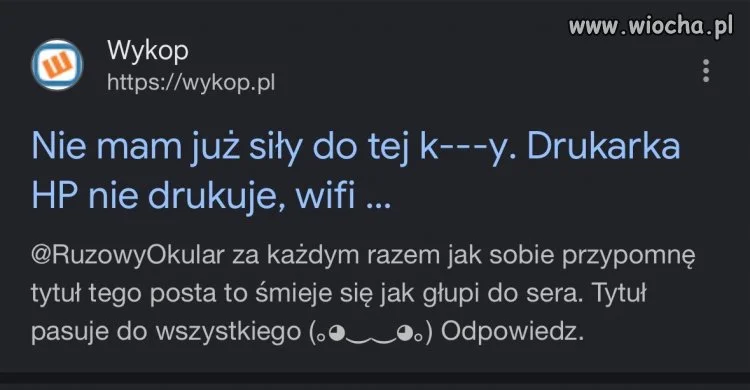 Każdy czasami zdenerwuje się na drukarkę