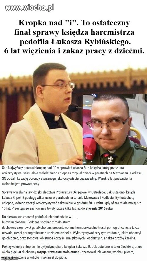 Ksiądz Łukasz Rybiński