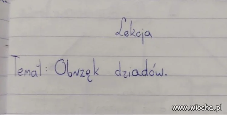 Temat lekcji