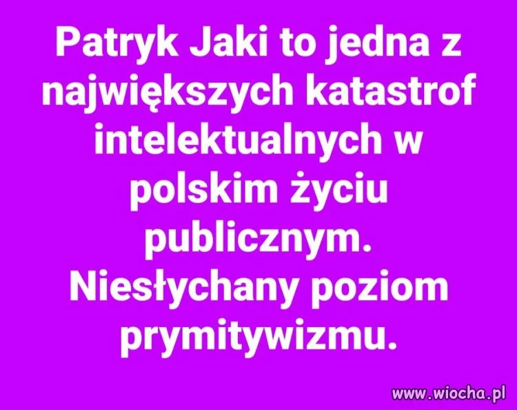 Wg Jakiego i jego kumpli zabicie bezbronnej kobiety, uliczna egzekucja, czerwony dywan dla Putina 