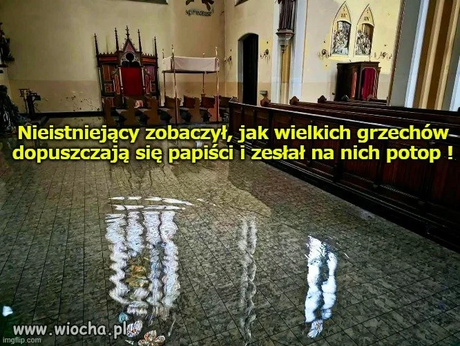 30 cm wody w kościele w Mysłowicach !
