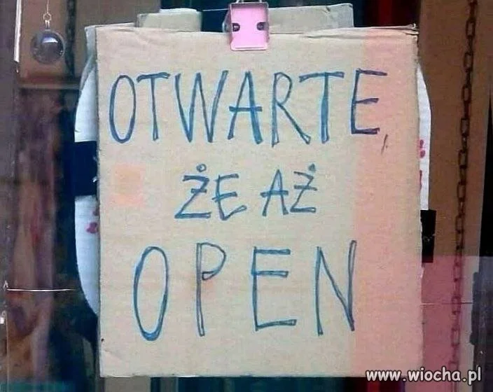 Tak bardzo otwarte