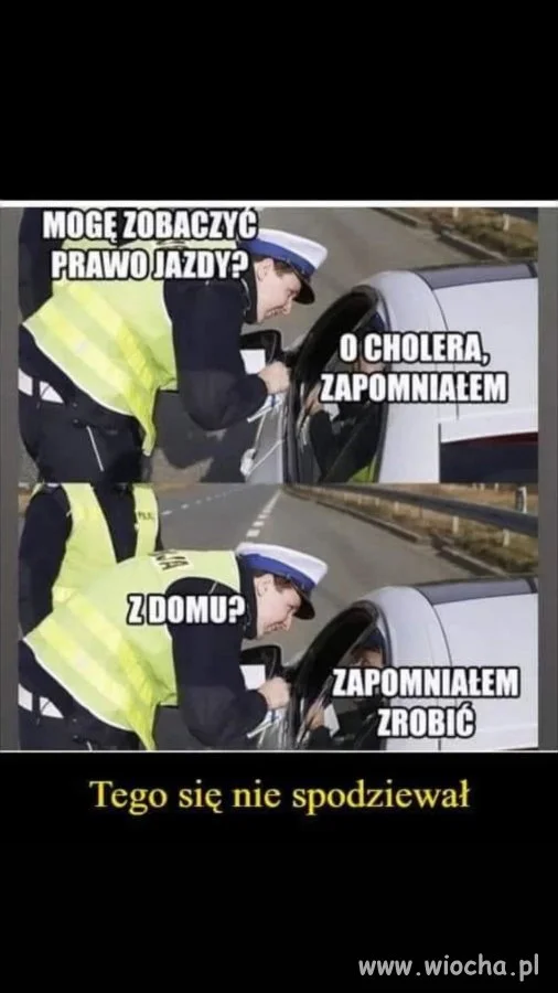 O cholera, zapomniałem