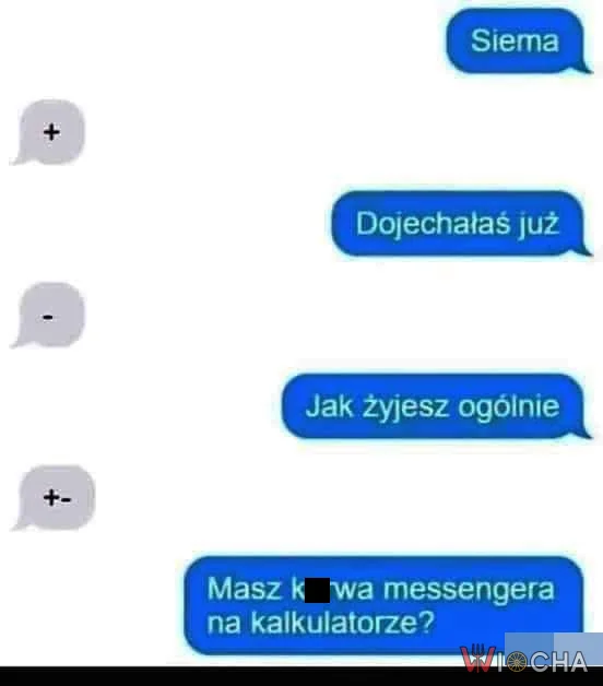 Ma kalkulator na Messangerze