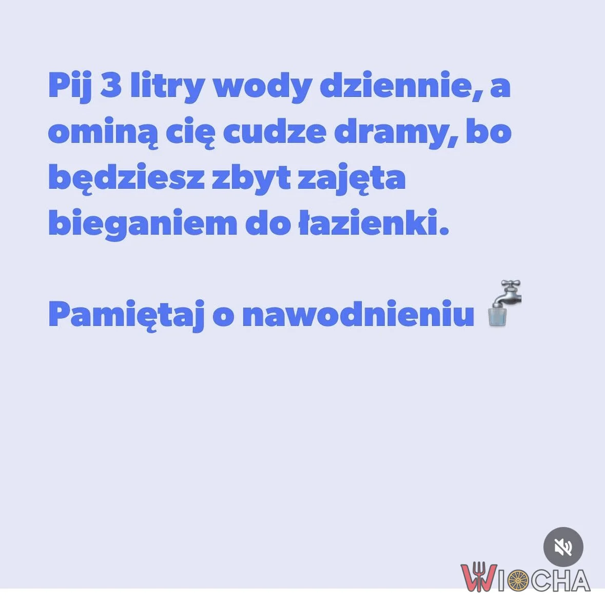 Pamiętajcie o nawodnieniu