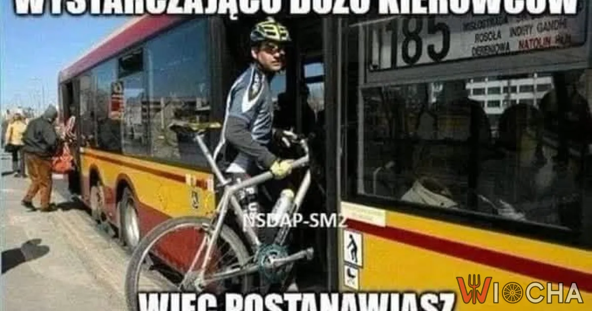 Ehhh ci cykliści ... oni po prostu każdego chcą zdenerwować