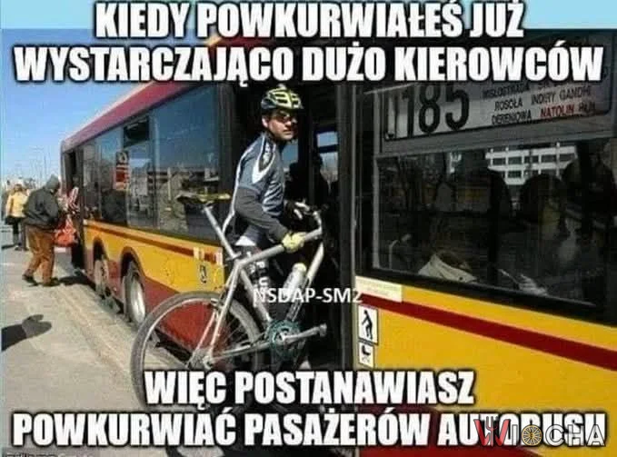 Ehhh ci cykliści ... oni po prostu każdego chcą zdenerwować