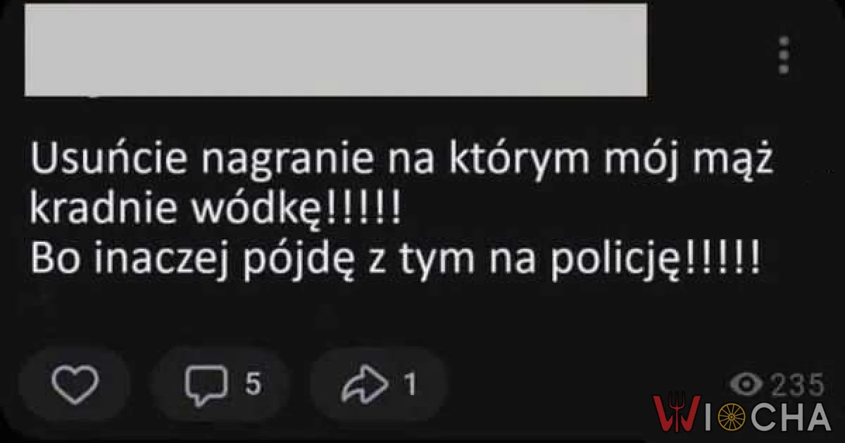 Zgłosi na policję, że mąż ukradł