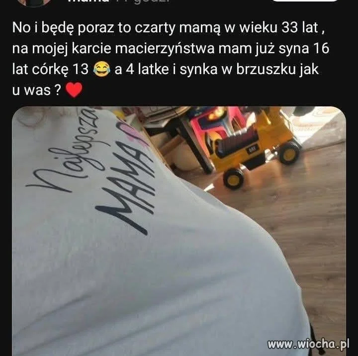 Po raz czarty będę mamą