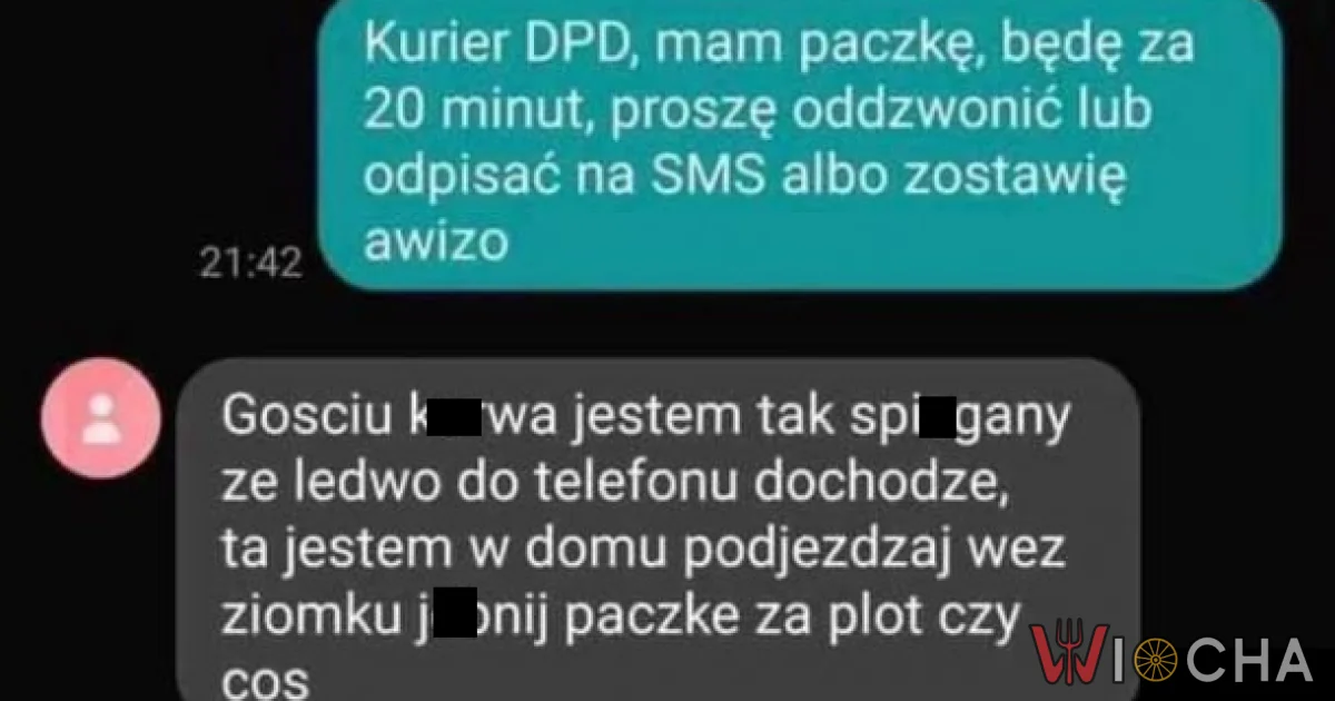 Paczka pod płotem czy coś