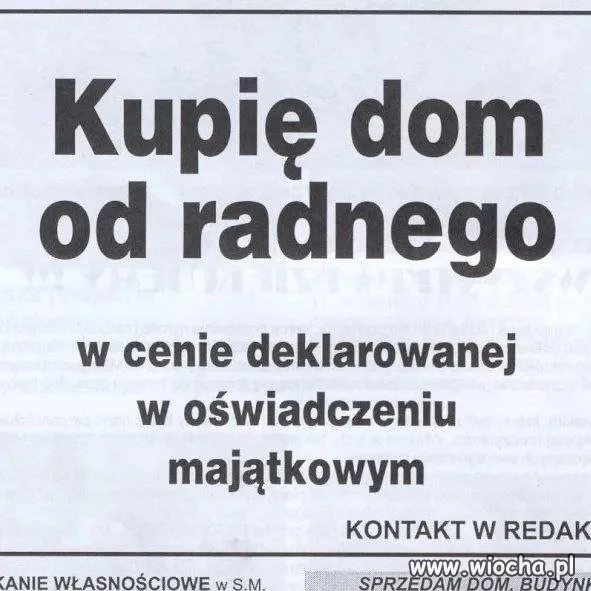 Jak być właścicielem bez wydawania fortuny? Pytaj radnego!