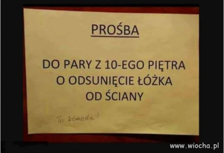 To jednak była komoda