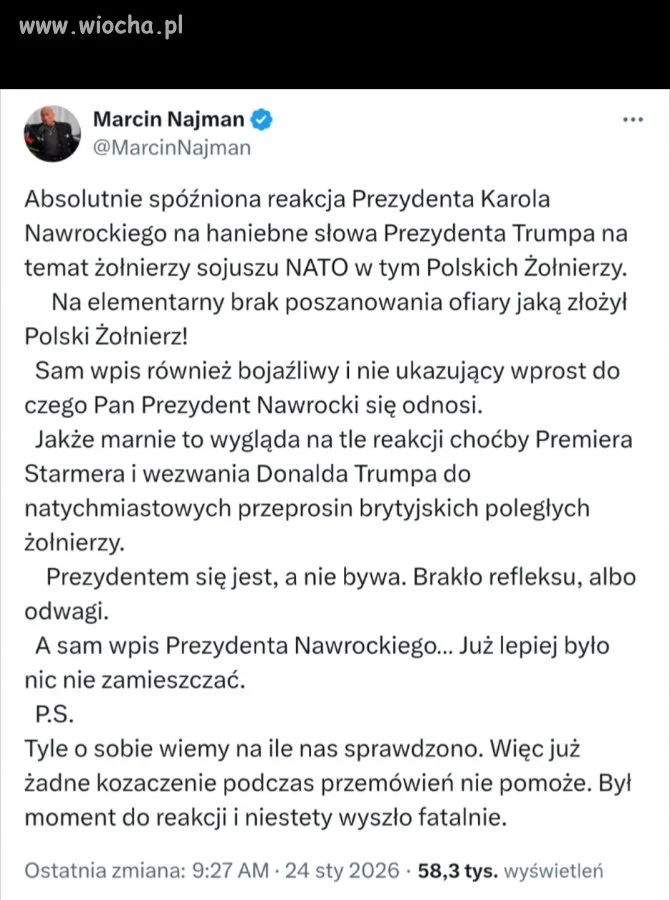 Nawet Najman wyjaśnił patusa 