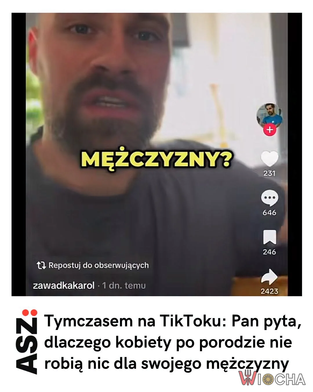 Kto się zaopiekuje mężczyzną?
