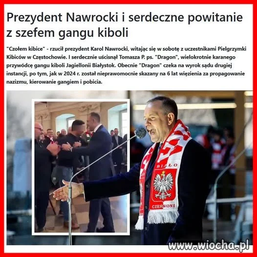 Echa kibolskiej pielgrzymki na ciemną górę 