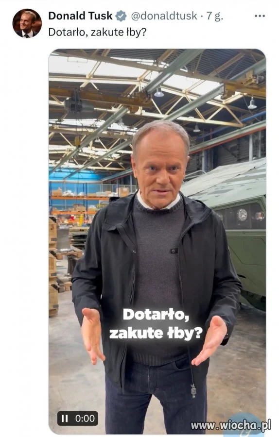 Premier z ostrym przekazem